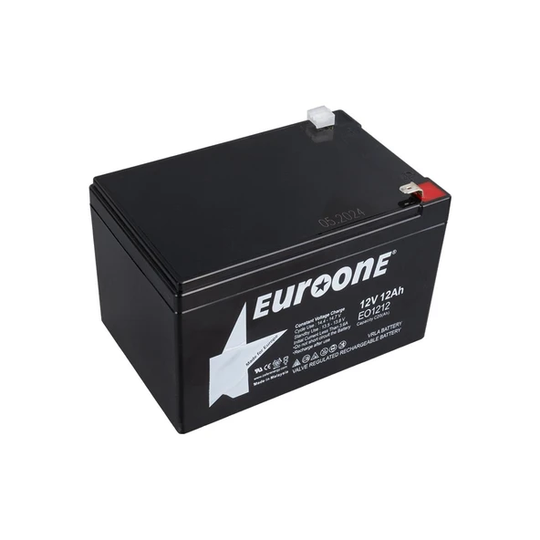 Euroone EO-1212 12 Volt - 12 Amper Bakımsız Kuru Akü ürün görseli 1