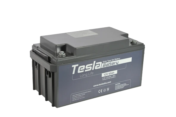 TESLA 12V 65AH SOLAR JEL AKÜ (YENİ ÜRETİM) - 2