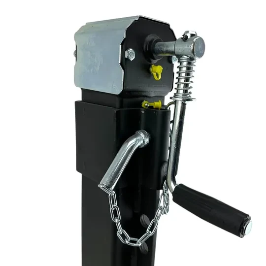 Çayırova Şanzımanlı Ayarlı Römork Kriko 100x100mm-15.000 KG - Resim 5