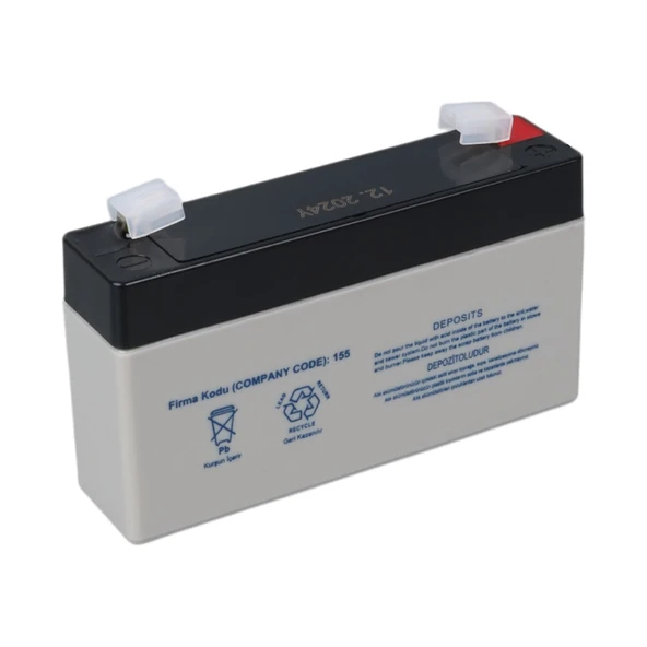 Yokohama YH-61.3 6 Volt - 1.3 Amper Akü (98x25x52 mm) - Resim 2