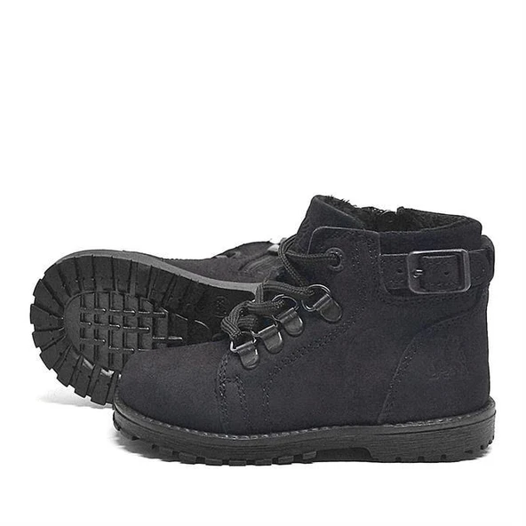 Rakerplus Griffon Hakiki Deri Siyah Fermuarlı Çocuk Bot - Resim 12