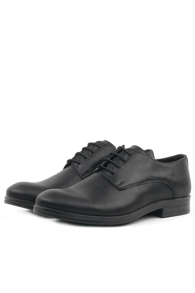 Rakerplus Siyah Mat Bağcıklı Oxford Çocuk Okul Ayakkabısı - 10