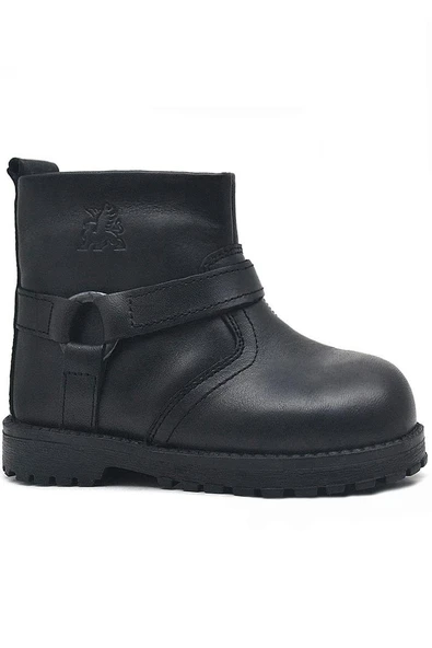 Rakerplus Chiron Hakiki Deri Siyah Fermuarlı Bebek Çizme ürün görseli 1