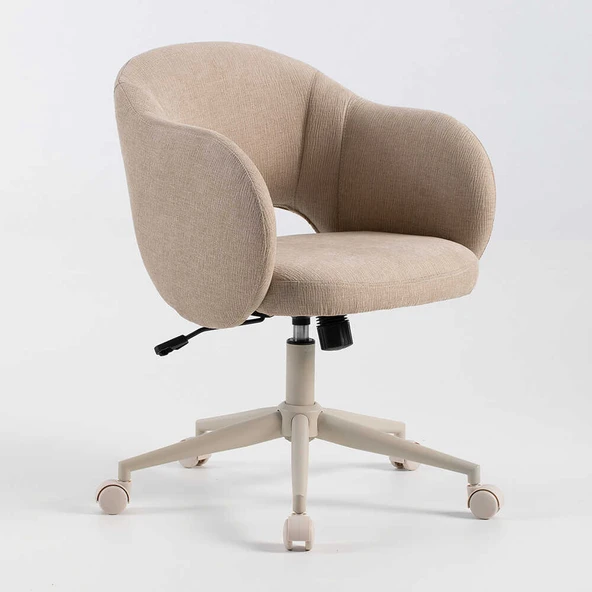 Curve Çalışma Koltuğu - Haki 56x85-92,5x56 cm