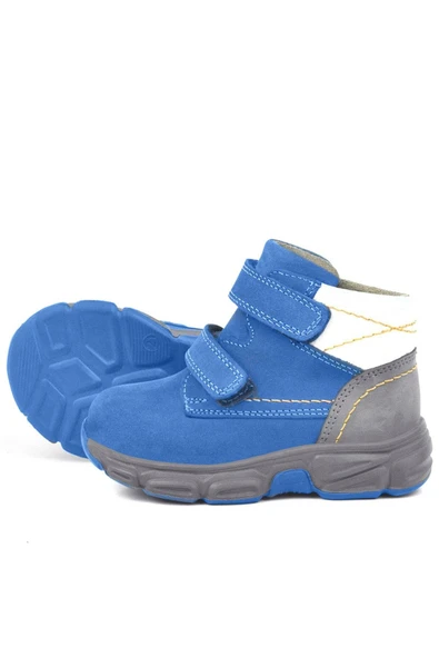 Rakerplus Hakiki Deri Mavi Bebek Spor Bot Ayakkabı - 10