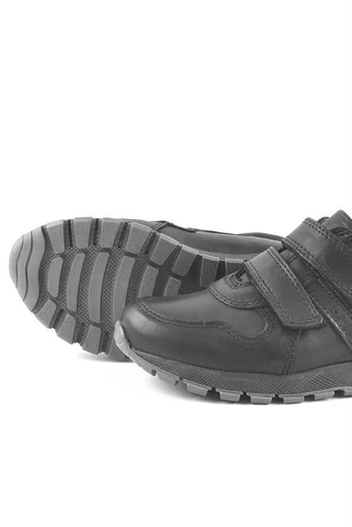 Rakerplus Siyah Cırtlı Erkek Çocuk Spor Okul Ayakkabı - Resim 11