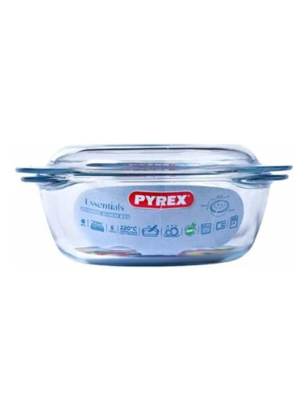 Pyrex 208A000/7743 Kapaklı Cam Yuvarlak Fırın Kabı 3 L - 2