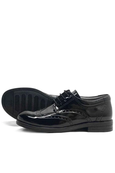 Rakerplus Titan Rugan Bağcıklı Klasik Erkek Çocuk Okul Ayakkabı - 12