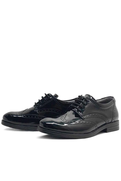 Rakerplus Titan Rugan Bağcıklı Klasik Erkek Çocuk Okul Ayakkabı - 11