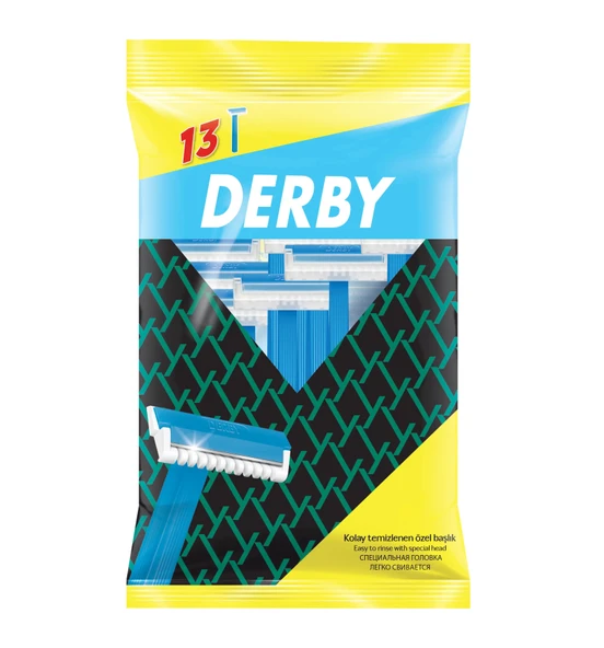 Derby Banyo Tıraş Bıçağı Tek Bıçaklı 10+3 Adet 4 Paket
