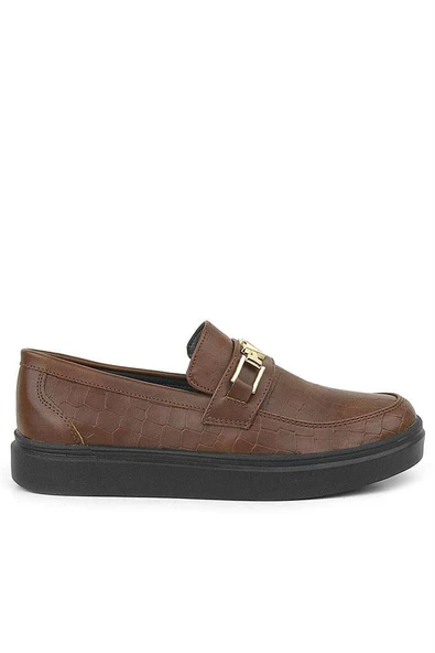 Rakerplus Taba Tokalı Loafer Çocuk Klasik Ayakkabı - Resim 3