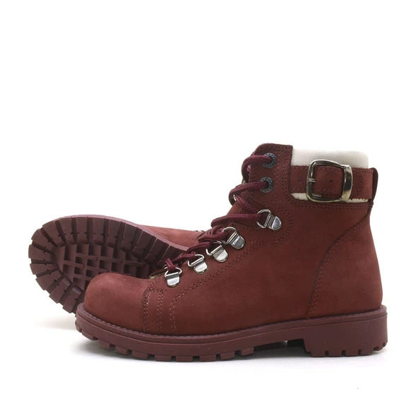 Rakerplus Griffon Hakiki Deri Bordo Fermuarlı Çocuk Bot - Resim 5