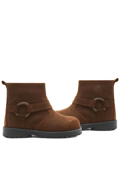 Rakerplus Chiron Hakiki Deri Tarçın Rengi Fermuarlı Bebek Çizme - Resim 7