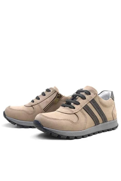 Rakerplus Hakiki Deri Kum Fermuarlı Erkek Çocuk Spor Okul Ayakkabı - 9