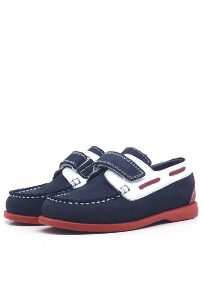 Rakerplus Simurg Hakiki Deri Lacivert Spor Erkek Çocuk Ayakkabı - Resim 4