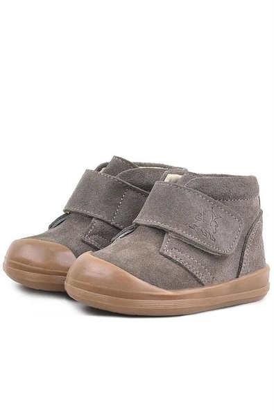 Rakerplus Yoohoo Hakiki Deri Kum Rengi Cırtlı Unisex Bebek Bot - Resim 12