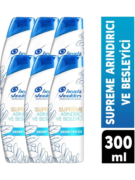 Head&Shoulders Supreme Şampuan Arındırıcı 300 Ml X 6 Adet