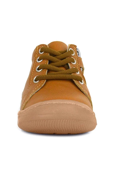 Anatomik Yumuşak Hakiki Deri Fermuarlı Taba Bebek Bot Ayakkabı - Resim 4