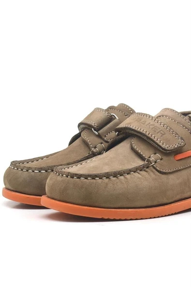 Rakerplus Simurg Hakiki Deri Kum Rengi Erkek Çocuk Ayakkabı - Resim 7