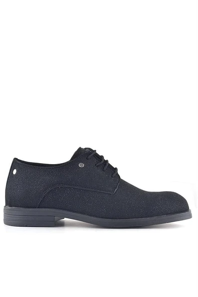 Rakerplus Siyah Simli Bağcıklı Metal Detaylı Klasik Çocuk Ayakkabı - Resim 11