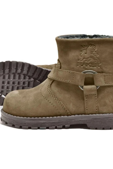 Rakerplus Chiron Hakiki Deri Kum Rengi Fermuarlı Bebek Çizme - Resim 7