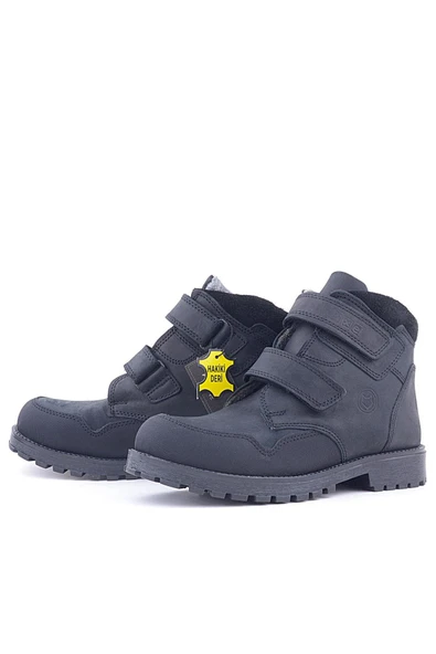 Rakerplus Pixel Hakiki Deri Siyah Nubuk Cırtlı Erkek Çocuk Bot - Resim 6