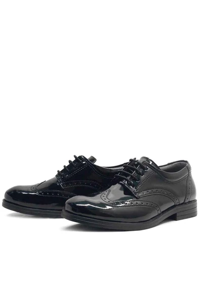 Rakerplus Titan Rugan Bağcıklı Klasik Erkek Çocuk Okul Ayakkabı - 7