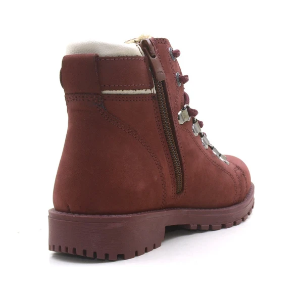 Rakerplus Griffon Hakiki Deri Bordo Fermuarlı Çocuk Bot - Resim 3