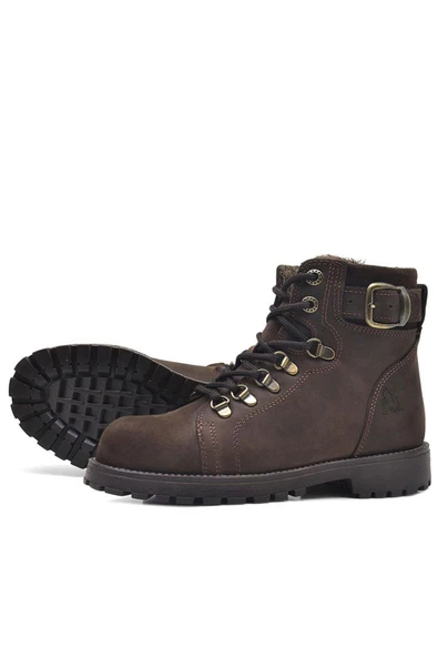 Rakerplus Griffon Hakiki Deri Fermuarlı Kışlık Çocuk Bot - Resim 5