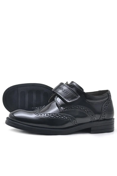 Rakerplus Cırtlı Oxford Erkek Çocuk Rugan Ayakkabı - Resim 3