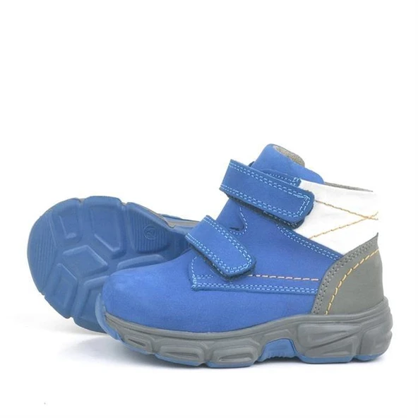 Rakerplus Hakiki Deri Mavi Bebek Spor Bot Ayakkabı - 6