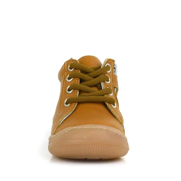 Anatomik Yumuşak Hakiki Deri Fermuarlı Taba Bebek Bot Ayakkabı - 3