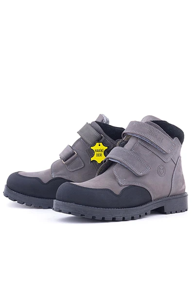 Rakerplus Pixel Hakiki Deri Gri Cırtlı Erkek Çocuk Bot - Resim 6