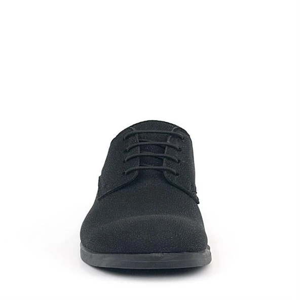 Rakerplus Siyah Simli Bağcıklı Takım Elbise Klasik Çocuk Ayakkabı - 9