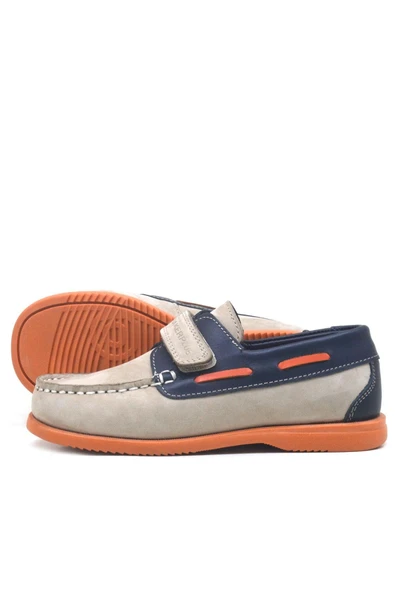 Rakerplus Simurg Hakiki Deri Lacivert Kum Rengi Erkek Çocuk Ayakkabı - Resim 5