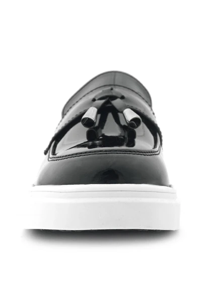 Rakerplus Siyah Rugan Tokalı Çocuk Klasik Ayakkabı - Resim 4