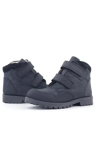 Rakerplus Pixel Hakiki Deri Siyah Nubuk Cırtlı Erkek Çocuk Bot - Resim 8