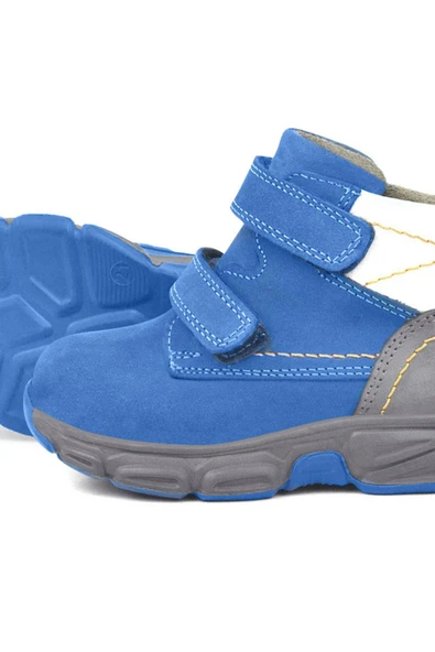 Rakerplus Hakiki Deri Mavi Bebek Spor Bot Ayakkabı - 7