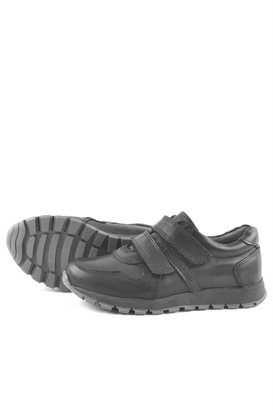 Rakerplus Siyah Cırtlı Erkek Çocuk Spor Okul Ayakkabı - Resim 4