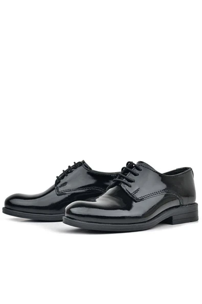 Rakerplus Siyah Rugan Bağcıklı Oxford Çocuk Ayakkabı - Resim 12