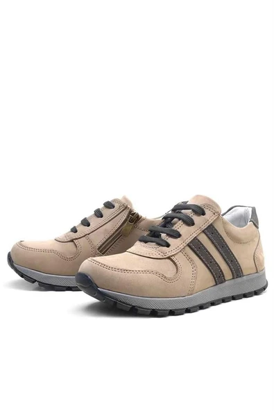Rakerplus Hakiki Deri Kum Fermuarlı Erkek Çocuk Spor Okul Ayakkabı - 3