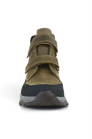 Rakerplus Trekking Hakiki Deri Kahve Cırtlı Erkek Çocuk Bot - Resim 5