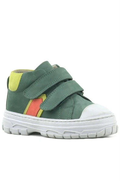 Rakerplus Tails Hakiki Deri Yeşil Cırtlı Çocuk Spor Bot - Resim 2