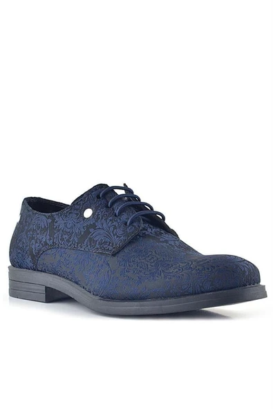 Rakerplus Lacivert Metal Detaylı Takım Elbise Çocuk Klasik Ayakkabı - 11