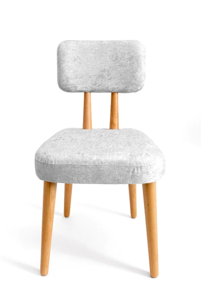 Tekli Ahşap Sandalye Kadife Sandal - Resim 2