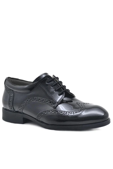 Rakerplus Titan Rugan Bağcıklı Klasik Erkek Çocuk Okul Ayakkabı - 9