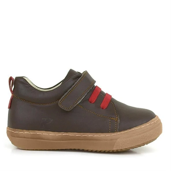 Anatomik Hakiki Deri Kahverengi Yumuşak Lastikli Cırtlı Çocuk Ayakkabı - Resim 10