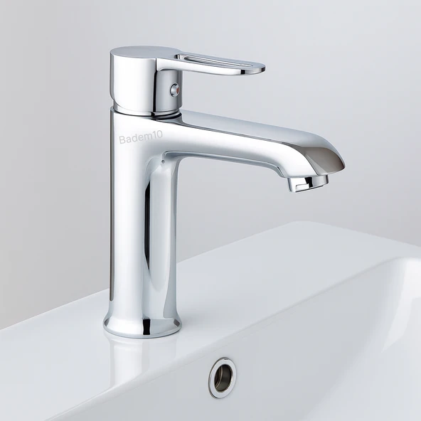 Premium Tek Kollu Aç Kapa Krom Lavabo Bataryası Duvar Tipi Armatür Modern Tasarım Sıcak Soğuk Ayarlı - Resim 4