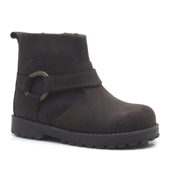 Rakerplus Chiron Hakiki Deri Fermuarlı Kışlık Çocuk Botu - Resim 6