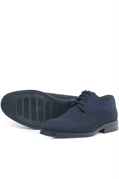 Rakerplus Lacivert Takım Elbise Klasik Çocuk Ayakkabı - 6